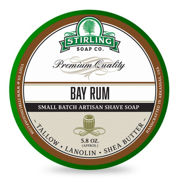 Stirling Soap Company crema de afeitar ron de laurel 170ml