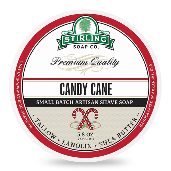 sapone-barba-candy-cane-stirling-soap-company.jpg Crema de afeitar Stirling bastón de caramelo 170ml