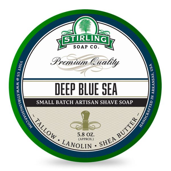 Stirling Soap Company crema de afeitar azul profundo mar 170ml