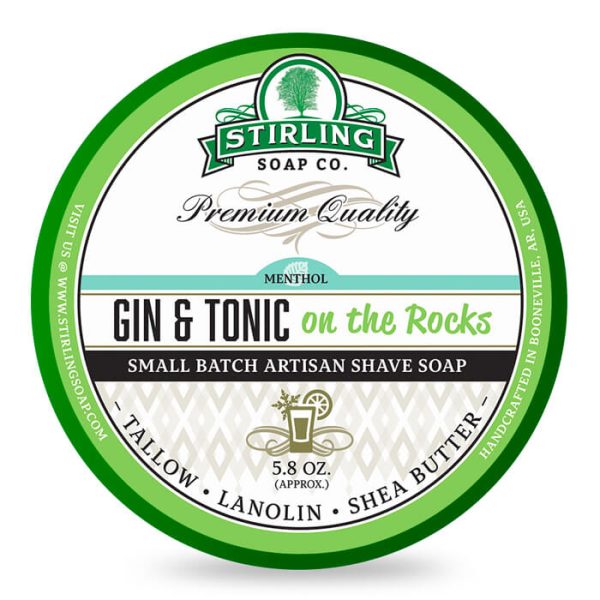 Stirling Soap Company crema de afeitar gin e tonic 170ml