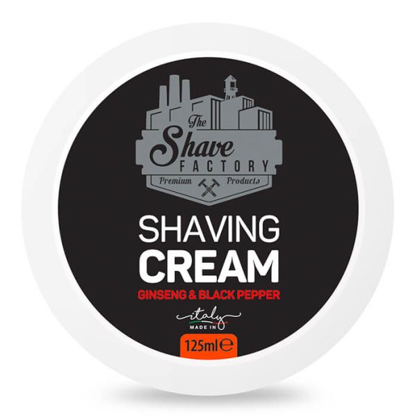 The Shave Factory jabón de afeitar Ginseng & Pimienta Negra 125ml