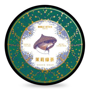 Noble Otter jabón de afeitar Jazmín Té Verde 118ml