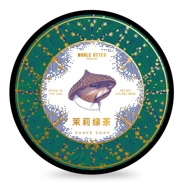 Noble Otter jabón de afeitar Jazmín Té Verde 118ml