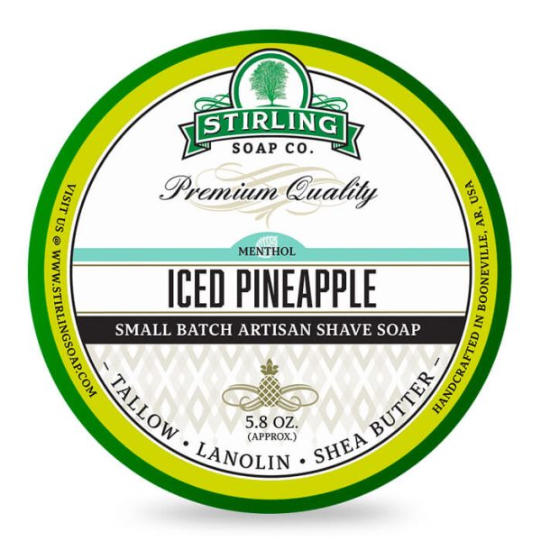 sapone-barba-iced-pineapple-stirling-soap-company.jpg Stirling Soap Company crema de afeitar piña helada 170ml