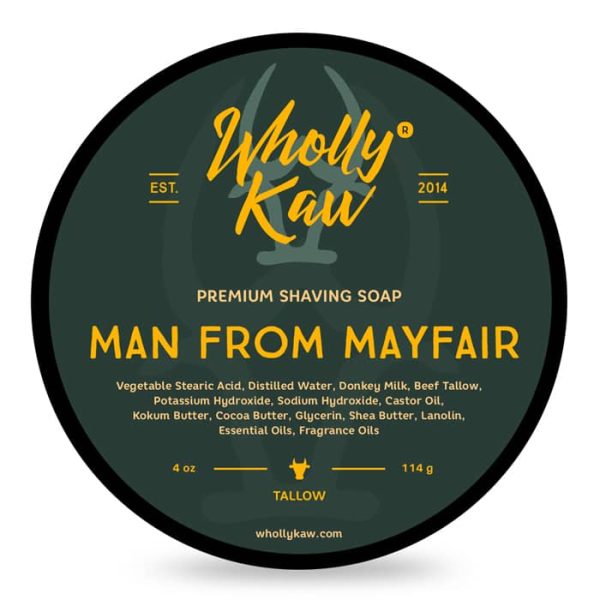 Jabón de afeitar Wholly Kaw Man de Mayfair 114gr