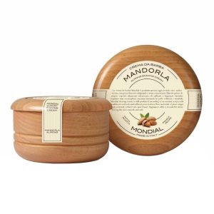 sapone-barba-mandorla-vasetto-legno-mondial-1908.jpg Jabón de afeitar Mondial en Bol de Madera Almendra 140ml