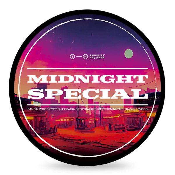 Barrister and Mann jabón de afeitar Midnight Special 118ml