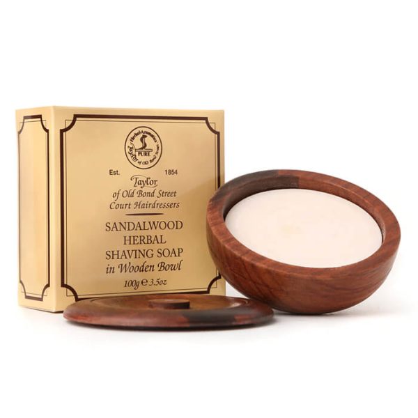 sapone-barba-sandalwood-con-ciotola-taylor-of-old-bond-street.jpg Taylor Of Old Bond Street Jabón de Afeitar Sólido Sándalo en Bol de Madera 100gr