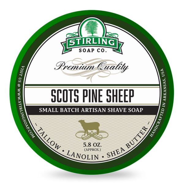 sapone-barba-scots-pine-sheep-stirling-soap-company.jpg Stirling Soap Company crema de afeitar pino silvestre oveja 170ml