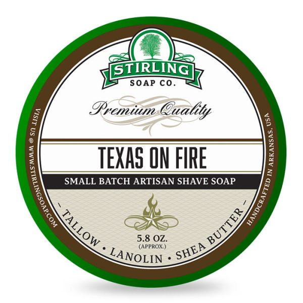Stirling Soap Company crema de afeitar texas on fire 170ml