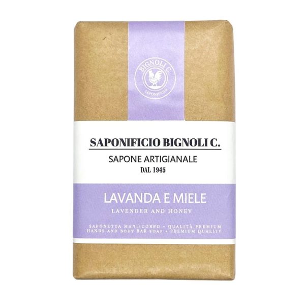 saponetta-lavanda-miele-saponificio-bignoli.jpg Saponificio Bignoli jabón para manos y cuerpo Lavanda y Miel 150g
