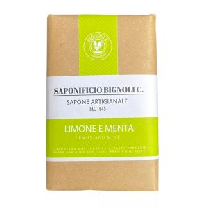 saponetta-limone-menta-saponificio-bignoli.jpg Saponificio Bignoli jabón para manos y cuerpo Limón y Menta 150g