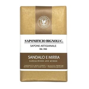 saponetta-sandalo-mirra-saponificio-bignoli.jpg Saponificio Bignoli jabón para manos y cuerpo Sándalo y Mirra 150g