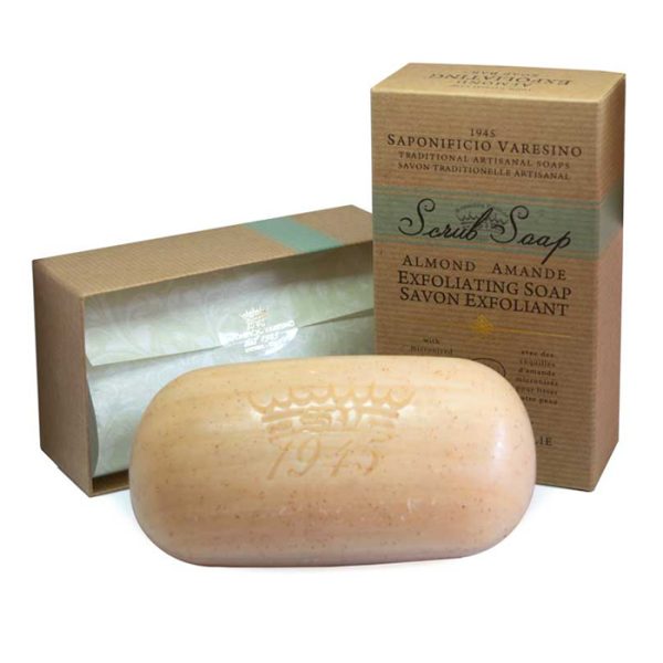 saponetta-scrub-almond-saponificio-varesino.jpg Saponificio Varesino jabón exfoliante almendra 300gr