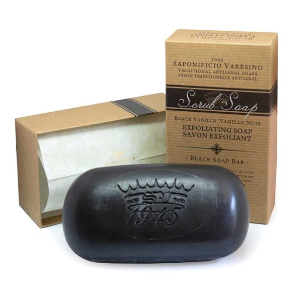 saponetta-scrub-black-vanilla-saponificio-varesino.jpg Saponificio Varesino jabón exfoliante vainilla negra 300gr