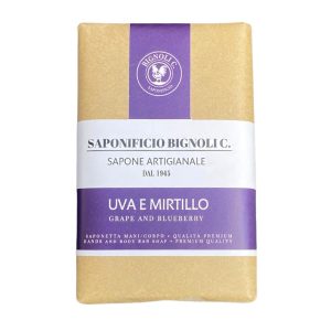 saponetta-uva-mirtillo-saponificio-bignoli.jpg Saponificio Bignoli jabón para manos y cuerpo Uva y Arándano 150g
