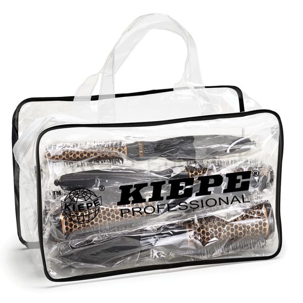 Kiepe kit 5 cepillos de pelo oro rosa puro 12,20,25,33,43mm