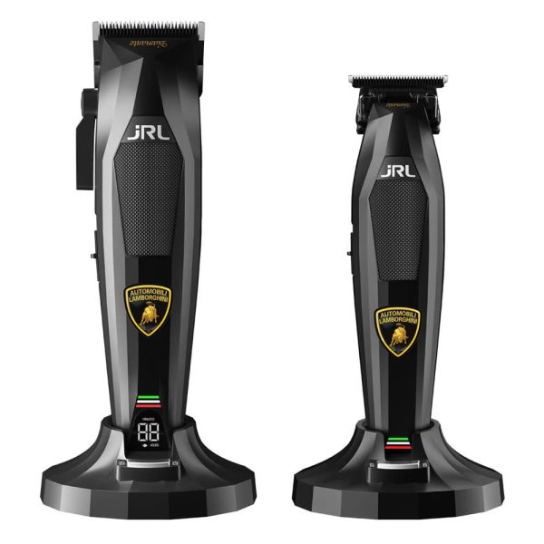 set-clipper-trimmer-collection-lamborghini-nero-jrl.jpg JRL Lamborghini Diamante Kit negro Cortapelos inalámbrico 2025C y recortador inalámbrico 2025T