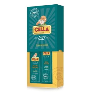 Cella Milano set afeitado tradicional crema de afeitar bio y bálsamo para después del afeitado