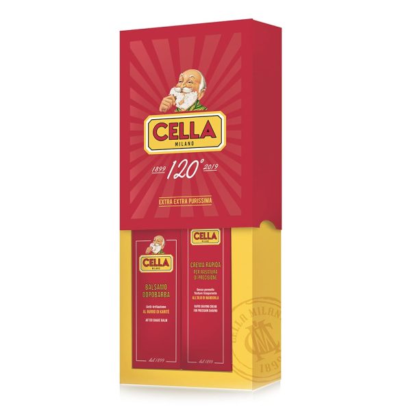 set-rasatura-tradizionale-extra-extra-purissima-cella-milano.jpg Set de afeitado Cella compuesto por crema rápida y bálsamo para después del afeitado