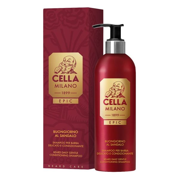 shampoo-barba-delicato-condizionante-buongiorno-al-sandalo-cella-milano-epic.jpg Cella Milano Champú para barba Epic Buongiorno al Sandalo 175ml