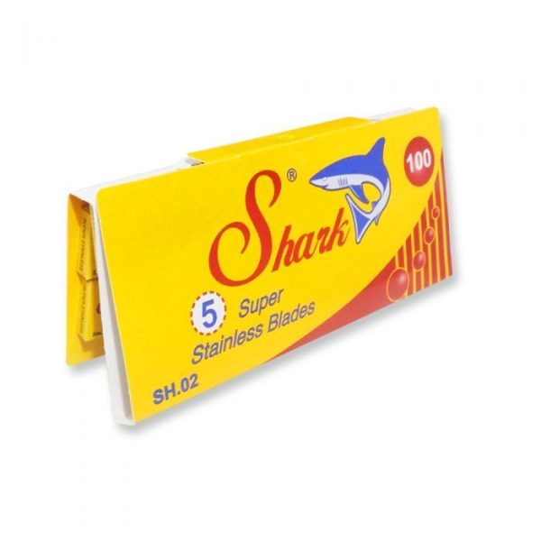 100 hojas de afeitar doble filo Shark Super Inoxidable