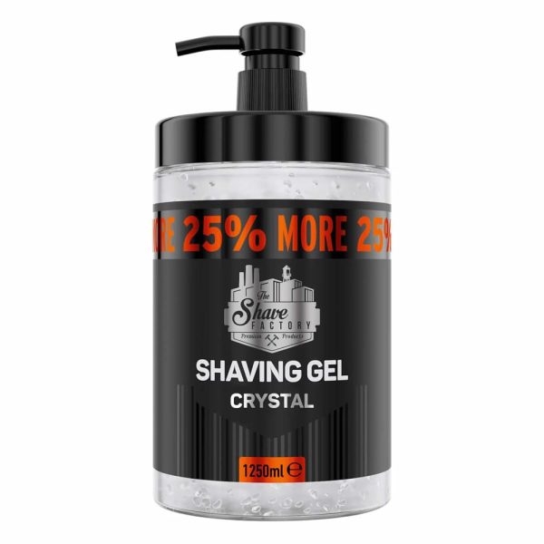 shaving-gel-crystal-the-shave-factory.jpg The Shave Factory gel de afeitar tamaño profesional Crystal 1250ml