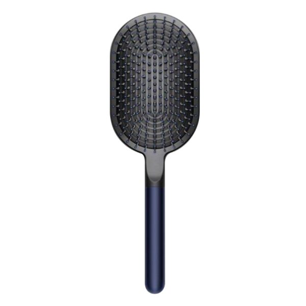 Cepillo de pelo Dyson plano negro y azul oscuro