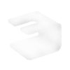 Soporte perla para maquinilla de afeitar el cubo en acrílico transparente