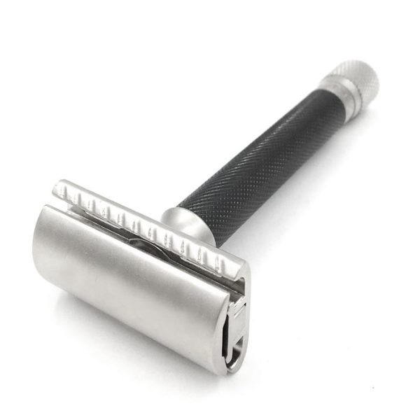 Variante de maquinilla de afeitar Parker ajustable negra